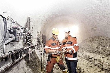 Bild von Tunnelbauarbeiten