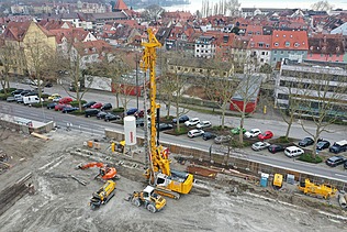 Foto von der Baugrube in Konstanz