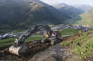 Foto von Skipistenbau Andermatt Sedrun