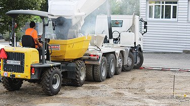 Foto von Asphalteinbau bei Agrola (Landi Tankstellen)