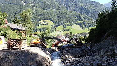 Bild vom Bau Kleinwasserkraftwerk Luchsingen