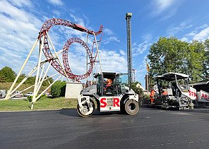 Foto vom Strassenbau vor dem Conny Land