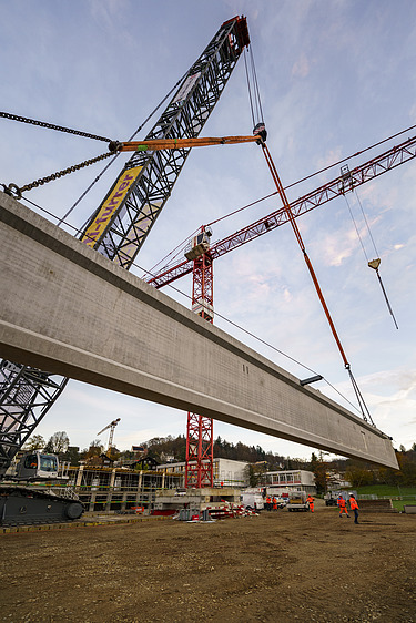 Bauarbeiten beim Kerenzerbergtunnel