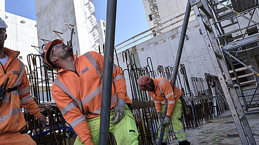 Foto vom Bau der Kehrichtverwertungsanlage KEBAG Enova