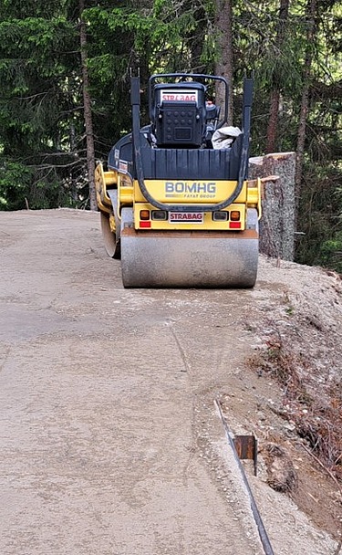 Foto von Arbeiten an einem Wanderweg Cavorgia