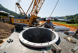 Foto von Einbau Grundwasserpumpwerk Leim