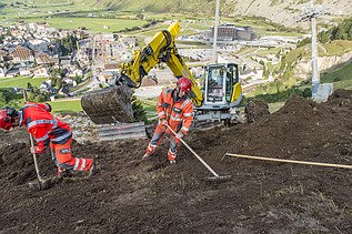 Foto von Skipistenbau Andermatt Sedrun