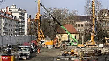 Foto von der Baugrube in Konstanz