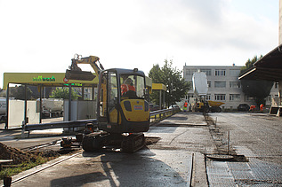 Foto von Asphalteinbau bei Agrola (Landi Tankstellen)