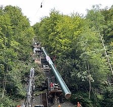 Bild vom Bau Kleinwasserkraftwerk Luchsingen