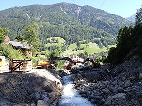 Bild vom Bau Kleinwasserkraftwerk Luchsingen