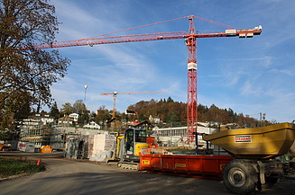 Sicht auf die Baustelle im November 2024