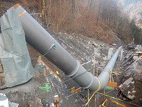 Bild vom Bau Kleinwasserkraftwerk Luchsingen