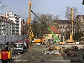 Foto von der Baugrube in Konstanz