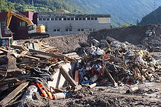 Sortierung der unterschiedlichen Materialien zum Recylen 