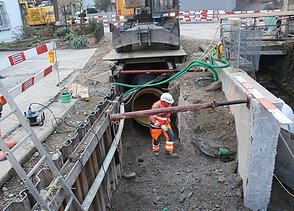 Gossauerbachumleitung für Kanalneubau