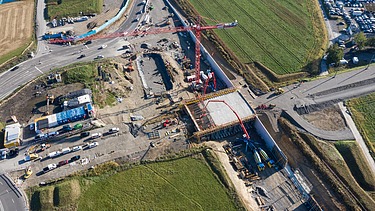 Foto von Bau der Limmattalbahn Dietikon