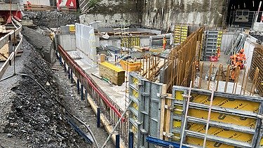 Bauarbeiten beim Kerenzerbergtunnel